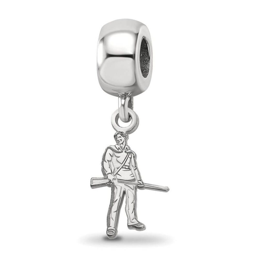 Sterling Silver West Virginia University Small Dangle Bead Charm